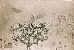 Gewölbefeld, Ranken und Mann mit Krug, Aufn. Heimann, Fritz, 1943/1945