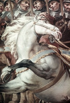 Detail des sich aufbäumenden Pferdes, 1943/1945