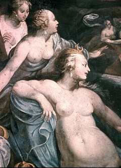 Detail links, Diana und zwei Nymphen, 1943/1945