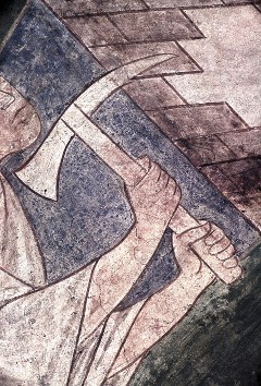 östliche Stichkappe: Götzendienst der Ältesten Israels,
Detail, Aufn. Hansen, Nils, 1944