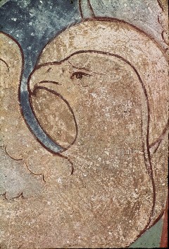 Kalotte, Symbol des Evangelisten Johannes, Detail, Aufn. Hansen, Nils, 1944