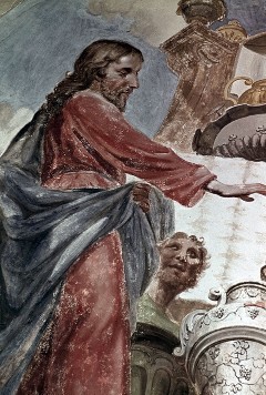 Nordseite: Jesus verwandelt das Wasser in Wein, Detail, Aufn. Halewicz, Julius, 1943/1945