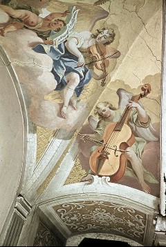 Ausschnitt: Engel mit Geige und Violoncello, Aufn. Weizsäcker, Ralph, 1943/1945