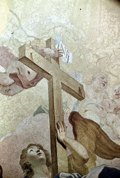 Westlicher Teil, Detail: Engel mit dem Kreuz, Aufn. Weizsäcker, Ralph, 1943/1945