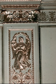 Engelrelief am Pilaster neben der Empore, Aufn. Cürlis, Otto, 1943/1945