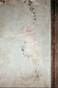 Detail, weibliche Figur rechts, an einer Blumengirlande
hängend, Aufn. Cürlis, Otto, 1943/1945