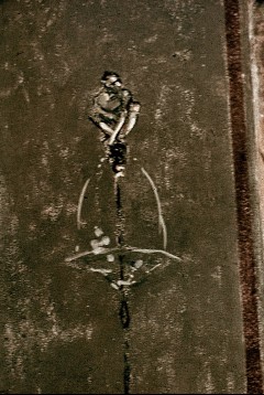 Detail des Scheinpilasters, Figur auf einem Springbrunnen, Aufn. Cürlis, Otto, 1943/1945