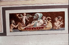 Ausschnitt, Tritonen ziehen ein Boot mit Venus und Cupido, Aufn. Cürlis, Otto, 1943/1945