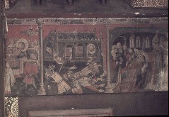 Rechts Bild 27: Vernichtung des Astyages und
der Götzenpriester und
Bild 28: König Palaemon wird zum Bischof geweiht, Aufn. Wolff, Paul, 1943/1945