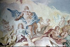 Mittelzone, Mitte: Göttergruppe mit Jupiter, Juno und Diana, Aufn. Halewicz, Julius, 1943
