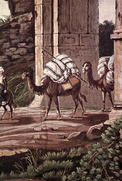 Detail: "Porte de ..." - Tor mit Kamelen, Aufn. Nehrdich, Rolf-Werner, 1944.06