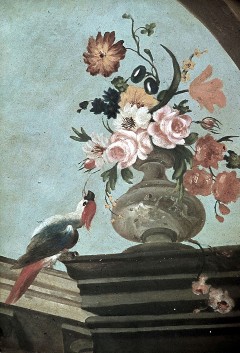 Detail: Vase und Papagei, Aufn. Löwenstein, Ursula von, 1943/1944