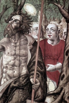 Detail: Johannes der Täufer und Figurengruppe, Aufn. Geissler, Hans &
Nohr, Rosmarie, 1944