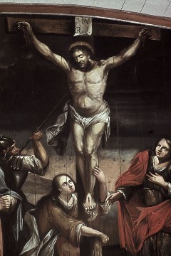 Ausschnitt Mitte: Christus am Kreuz, 1943/1944