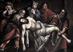 Ausschnitt: der Leichnam Christi wird getragen, 1943/1944