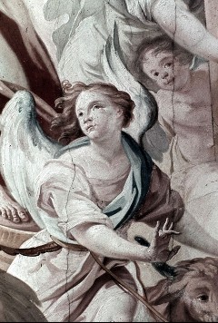 Detail: Engel vor dem Wagen (Tetramorph), Aufn. Roden, Bruno von, 1943/1945
