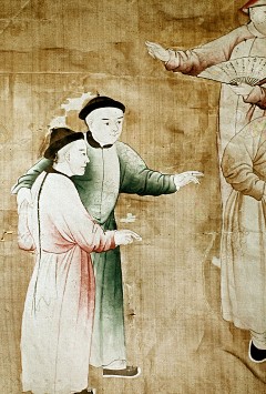 Detail: zwei stehende Chinesen, Aufn. Cürlis, Peter, 1943
