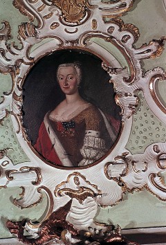 Detail: Porträtmedaillon der Fürstin Sophie Charlotte
Albertina, 1943/1945