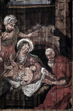 Detail: Maria und Joseph mit dem Chistuskind, Aufn. Schulze-Marburg, Rudolf, 1943/1944