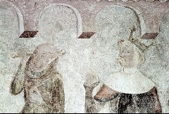 Detail: Kopf eines Mannes mit Stock; Kopf eines Königs
(Pontius Pilatus?), Aufn. Schön, Inge, 1943/1945