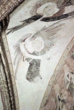 Detail: Engel in der westlichen Gewölbekappe des Chorjochs, Aufn. Schön, Inge, 1943/1945