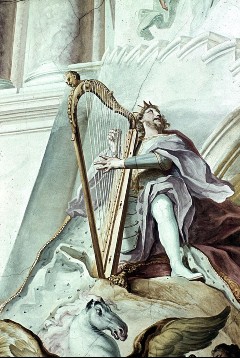 Detail: König David mit der Harfe, Aufn. Cürlis, Peter, 1943/1945