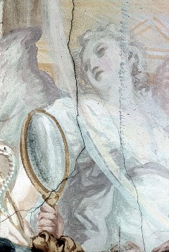 Detail: Engel hinter dem Thron der Maria, Aufn. Cürlis, Peter, 1943/1945