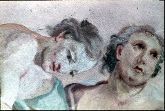 Zwei männliche Figuren, 1943/1945