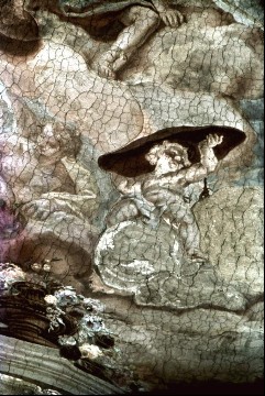 Detail, Engel mit einer Platte, 1943/1945