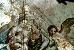 Die Vermählung der heiligen Katherina von Siena mit dem
Christuskind, Detail, 1943/1945