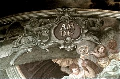 Detail, Kartusche mit Inschrift, 1943/1945