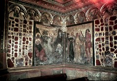 Christus am Ölberg und Judasverrat in der nordwestlichen
Ecke der Kapelle, Aufn. Halewicz, Julius