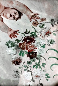 Untere Zone, Detail Mitte: Blumen streuender Putto, Aufn. Schulze-Marburg, Rudolf, 1944