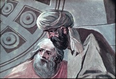 Linke Hälfte: Sokrates und seine Freunde, Detail, Aufn. Schulze-Marburg, Rudolf, 1944