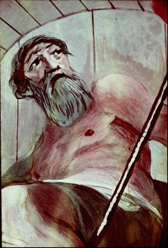 Rechte Hälfte, Detail: Diogenes, Aufn. Schulze-Marburg, Rudolf, 1944