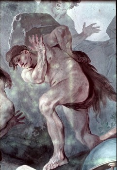 Untere Zone, Detail rechts: allegorische Figur (Sisyphos?), Aufn. Schulze-Marburg, Rudolf, 1944