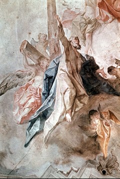 Ausschnitt, Engel tragen Petrus in den Himmel, Aufn. Bühring, Sigrid, 1945.03-1945.04
