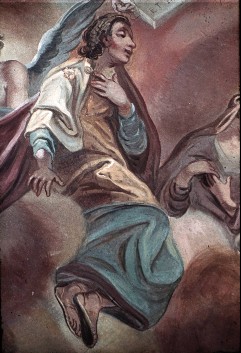 Detail: der Heilige Johannes Evangelista, Aufn. Müller und Sohn, 1943/1945