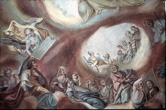 Detail: Himmel mit Engeln und Heiligen, Aufn. Müller und Sohn, 1943/1945