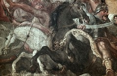 Detail: türkische Reiter, die zurückgedrängt werden, Aufn. Lamb, Carl, 1943.10-1944.03