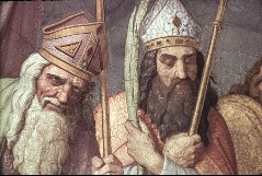 Ausschnitt rechts: Polykarp und Ignatius von Antiochia, Aufn. Bollert, Eva, 1943/1944