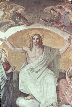 Freskospitze, Mitte: Christus als Richter, Aufn. Bollert, Eva, 1943/1944