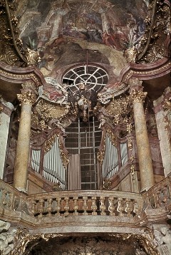 Orgelempore (Südostseite) nach Südosten, Aufn. Lamb, Carl, 1943.10-1944.03