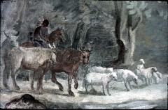 Rechter Teil: Bauern werden zu Fröschen, Detail, Aufn. Lamb, Carl, 1943/1944