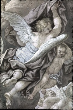 Detail, Engel, die Ecclesia auf Wolken tragend, Aufn. Roden, Bruno von, 1943/1945