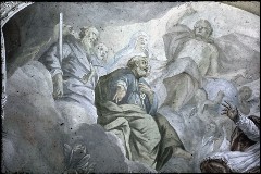 Ausschnitt, Petrus und Paulus vor Christus als himmlischem
Richter, Aufn. Roden, Bruno von, 1943/1945
