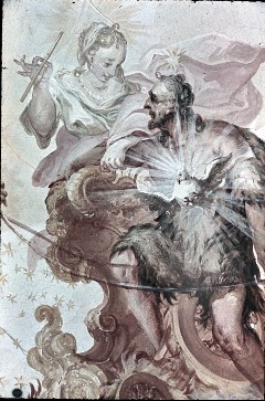 Ausschnitt: Johannes der Täufer mit weiblicher Allegorie und
dem Heiligen Geist, Aufn. Roden, Bruno von, 1943/1945