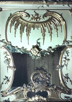 Detail: gerahmte Spiegelsupraporte über der Tür der Nordwand, Aufn. Cürlis, Peter, 1943