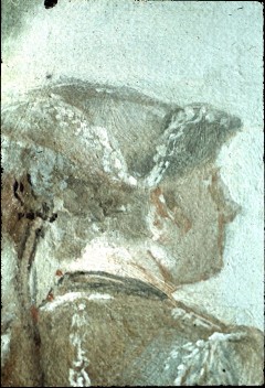 Ausschnitt: Paar im Hintergrund, Detail: Kopf des Mannes, Aufn. Cürlis, Peter, 1943