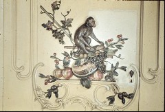 Detail: Affe mit Früchten in der Nordwestecke, unten, Aufn. Cürlis, Peter, 1943/1945